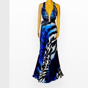 Cache Vintage Evening Maxi Dress Size 8”